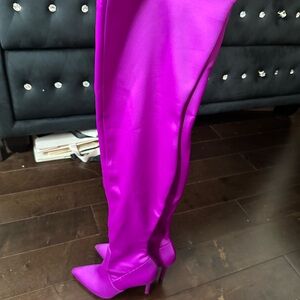 Aldo Fuchsia Thigh high Heels boots